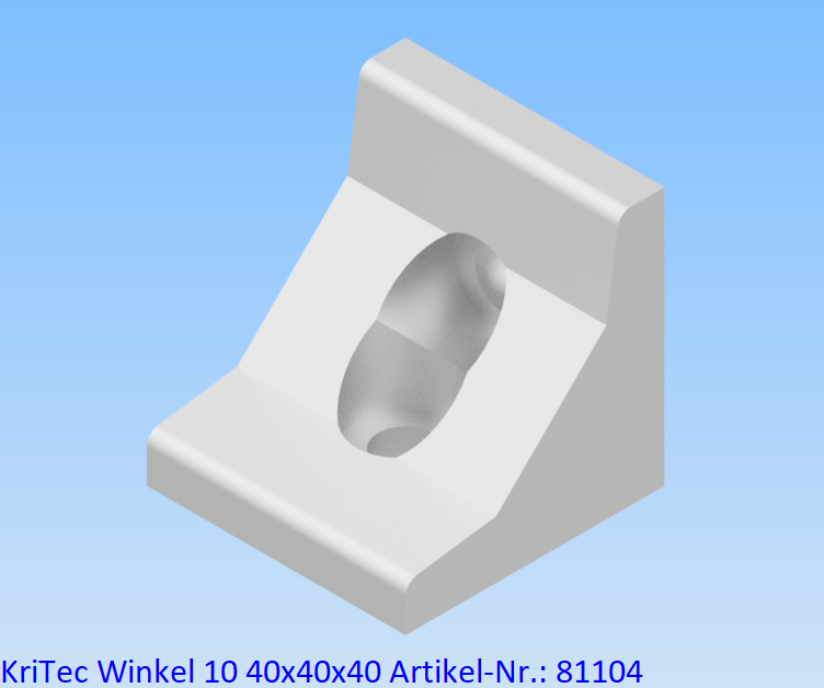 KriTec Winkel 10 40x40x40