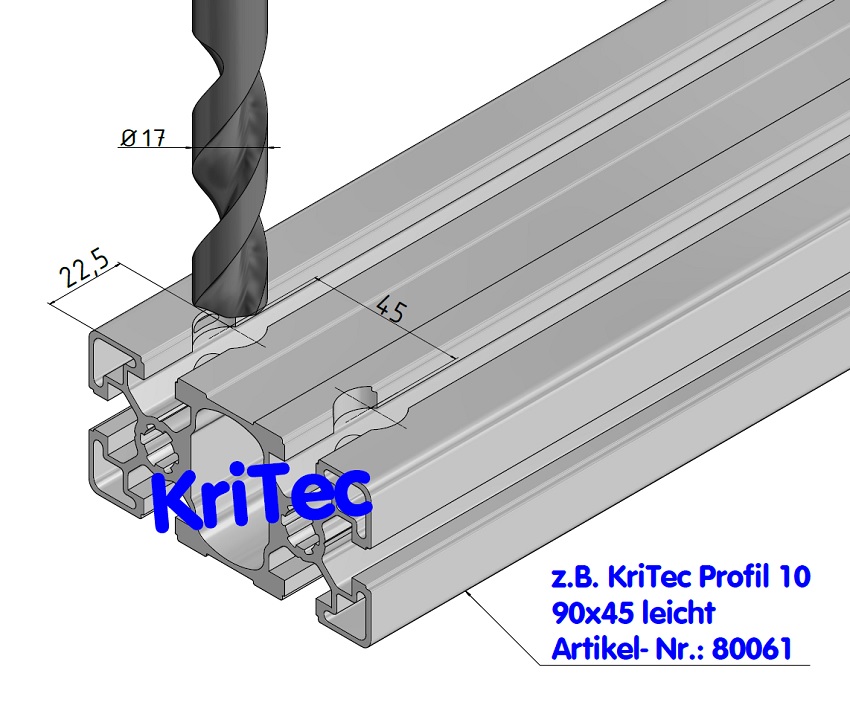 KriTec Bolzenverbindungssatz 10 D17x45