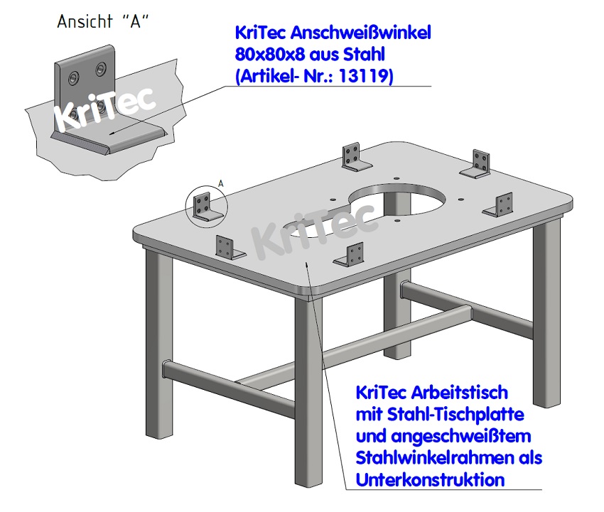 KriTec Profil 8 80x80 leicht