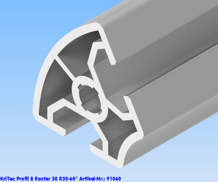KriTec Profil 8 Raster 30 R30-60°