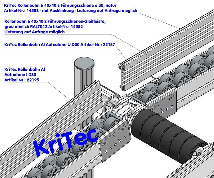 KriTec Rollenbahn Al Aufnahme I D30