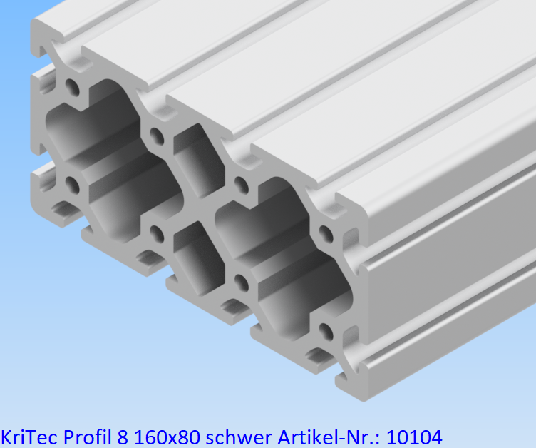 KriTec Profil 8 160x80 schwer