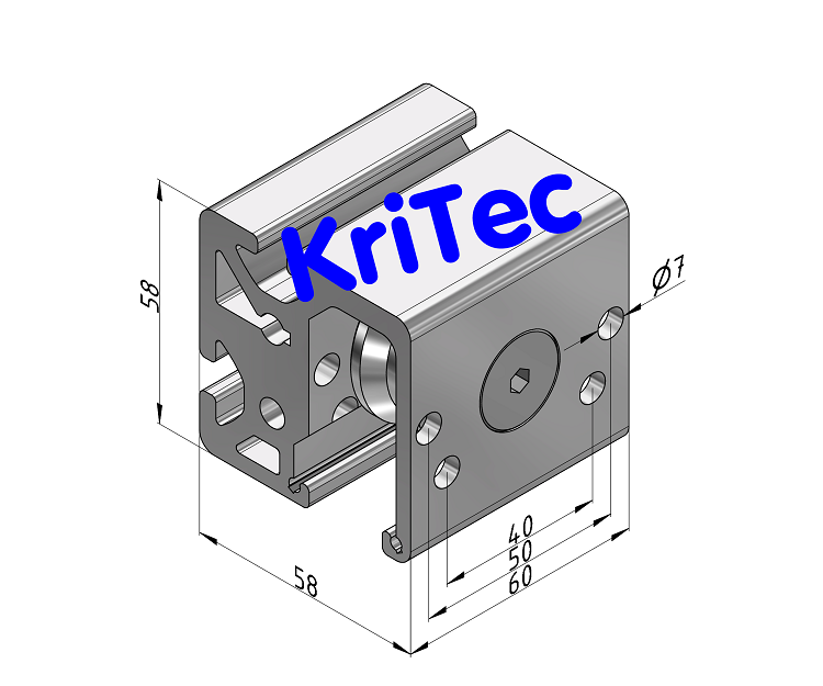 KriTec Lagereinheit 8 D14 exzentrisch