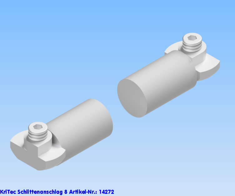 KriTec Schlittenanschlag 8 Raster 40