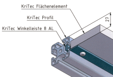 KriTec Winkelleiste 8 Al