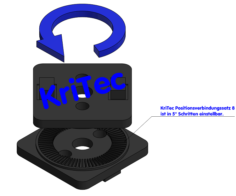 KriTec Positionsverbindungssatz 8 Raster 40