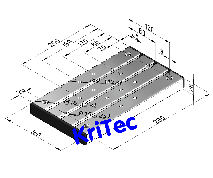 KriTec Bodenplatte 8 280x28