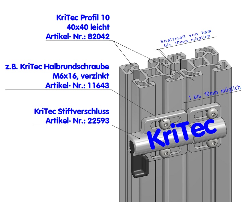 KriTec Stiftverschluss