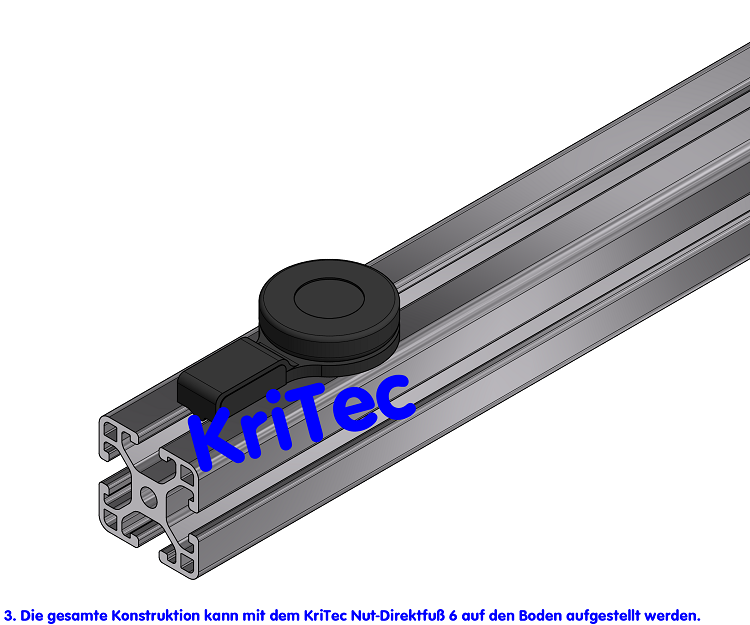 KriTec Nut-Direktfuß 6 Raster 30