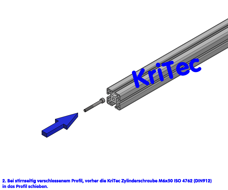 KriTec Automatik-Stoßverbindungssatz 8, VA rostfrei