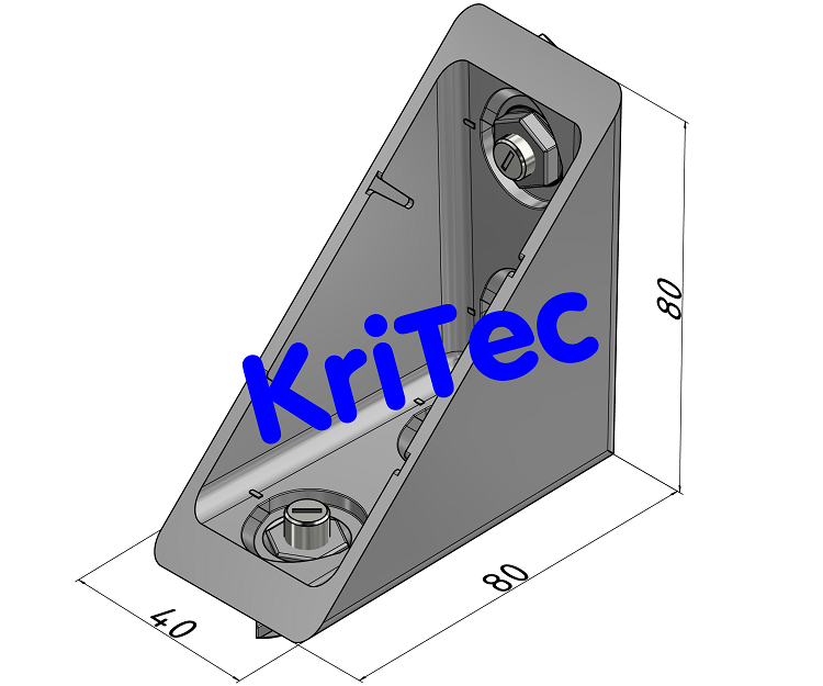 KriTec Automatik-Winkelsatz 8 80x80x40 Al