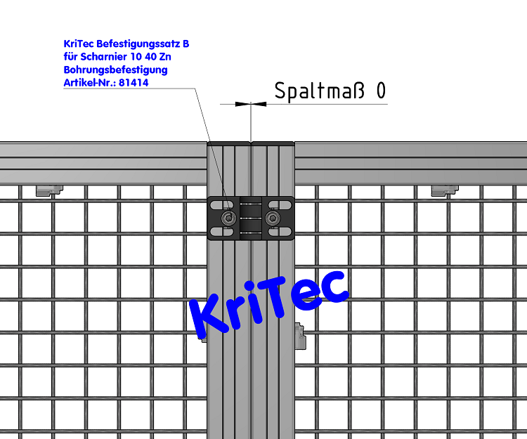 KriTec Scharnier 10 40 Zn