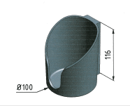 KriTec Becherhalter Boden geschlossen