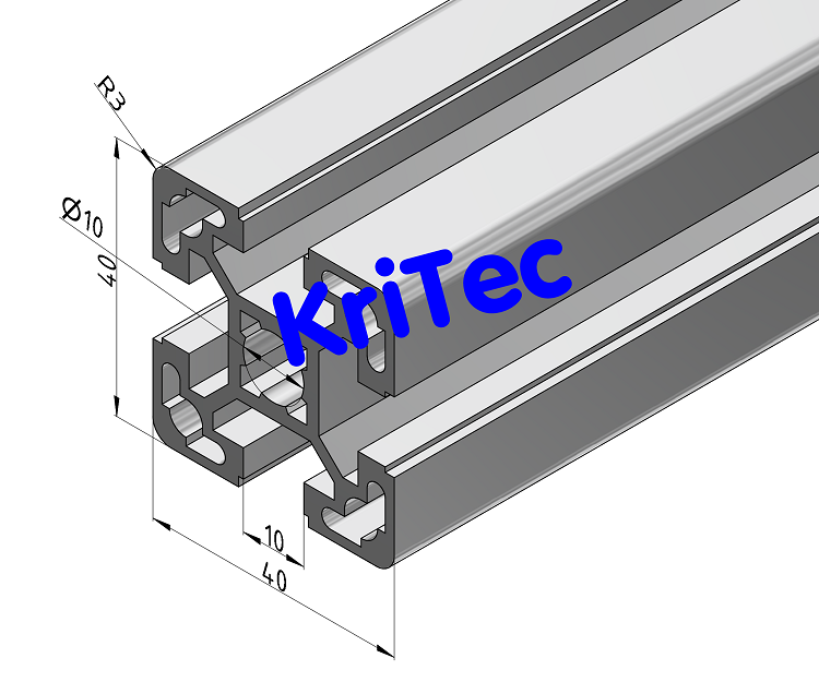 KriTec Profil 10 40x40 leicht