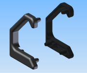 KriTec Griffleistenprofil-Abdeckkappensatz, schwarz