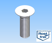 KriTec Senkkopfschrauben VA rostfrei DIN 7991 mit Innensechskant