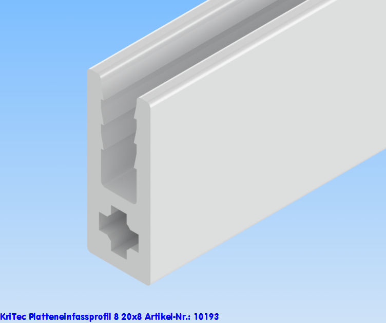KriTec Platteneinfassprofil 8 20x8