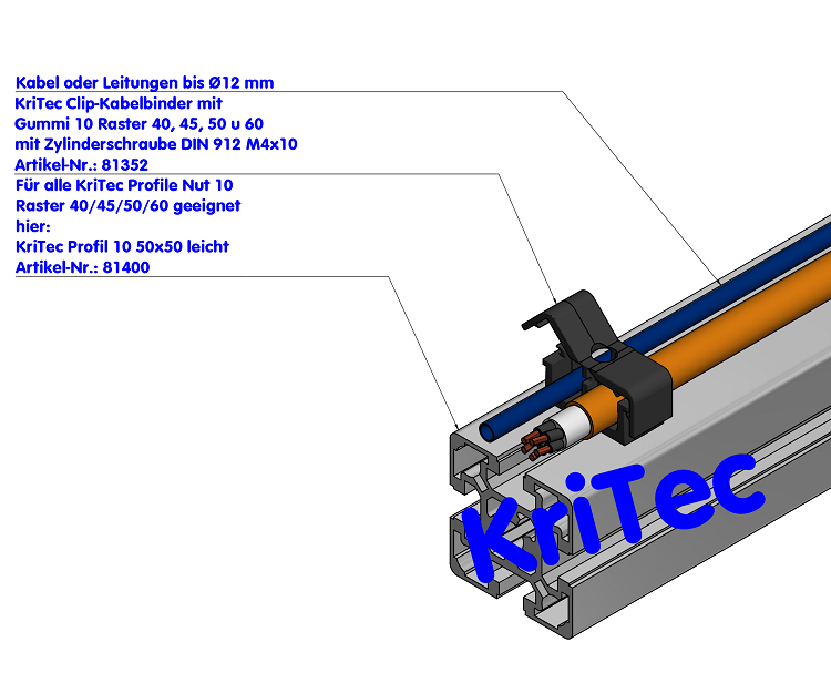 KriTec Profil 10 50x50 leicht