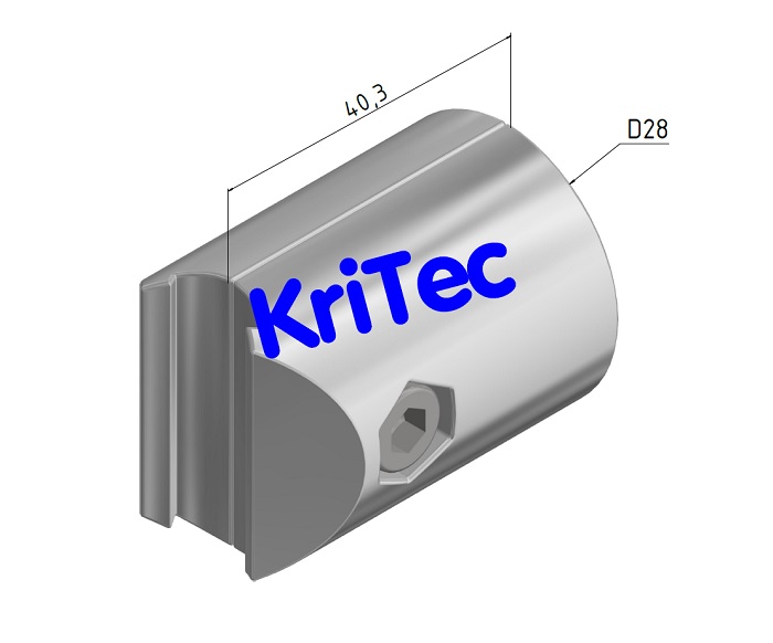 KriTec Verbinder D28 - 90°