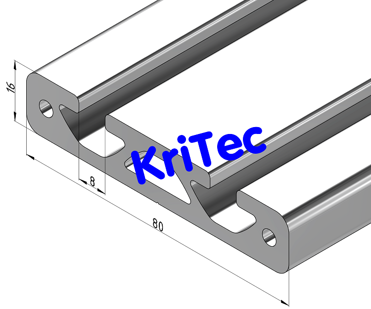 KriTec Profil 8 80x16