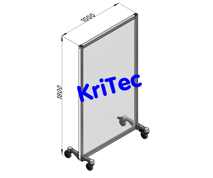 KriTec mobile Virenschutzwand
