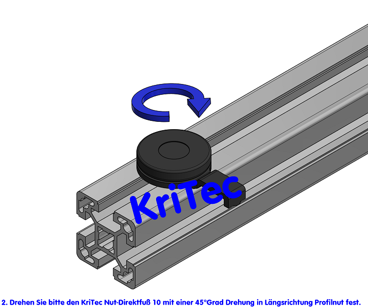 KriTec Nut-Direktfuß 10