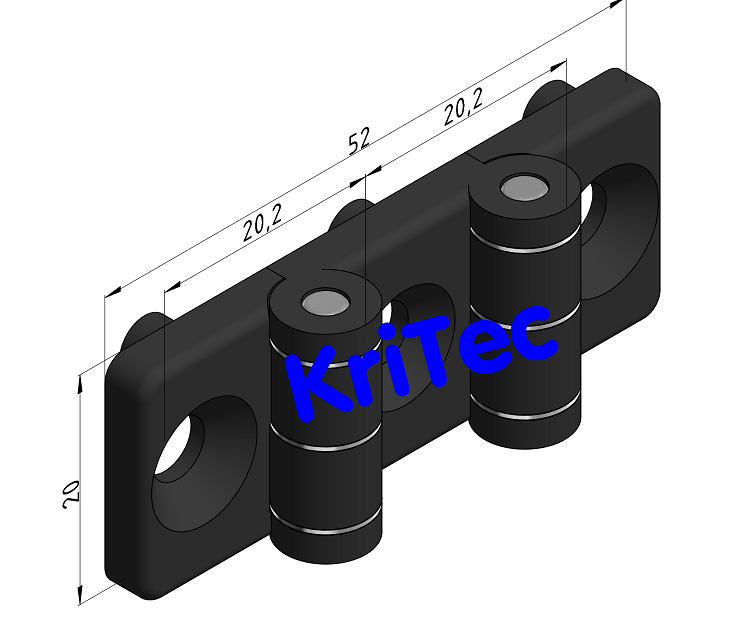 KriTec Doppelscharnier 5 PA