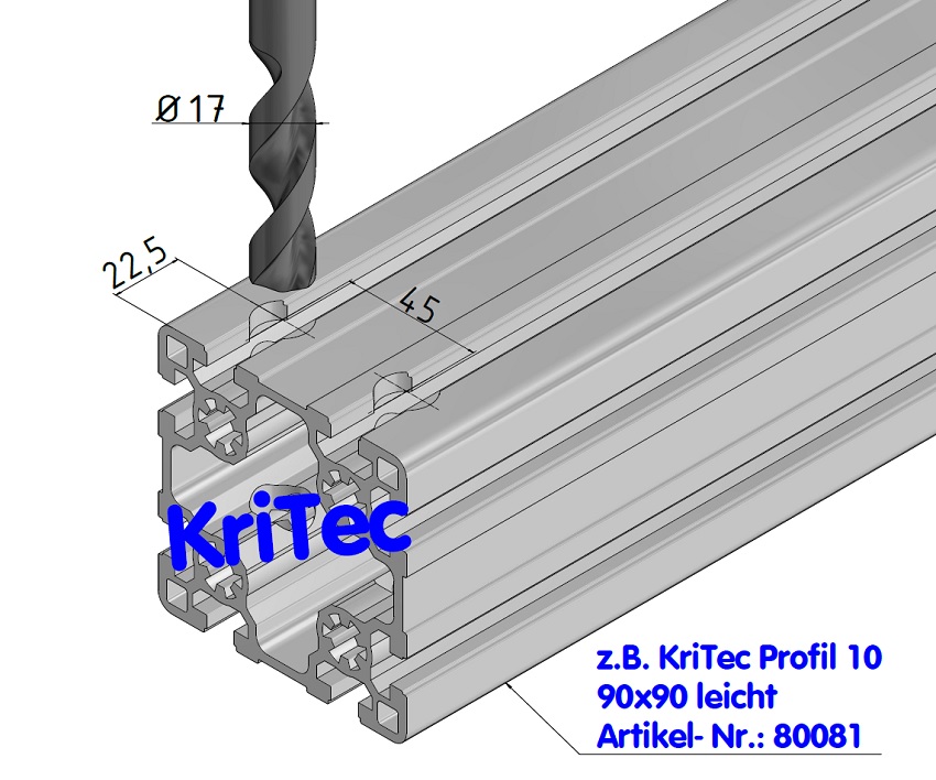 KriTec Bolzenverbindungssatz 10 D17x90
