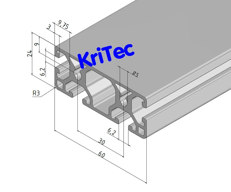 KriTec Profil 6 60x24 leicht