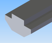 KriTec Profilstab 8 Raster 40 St schwer mit Steg