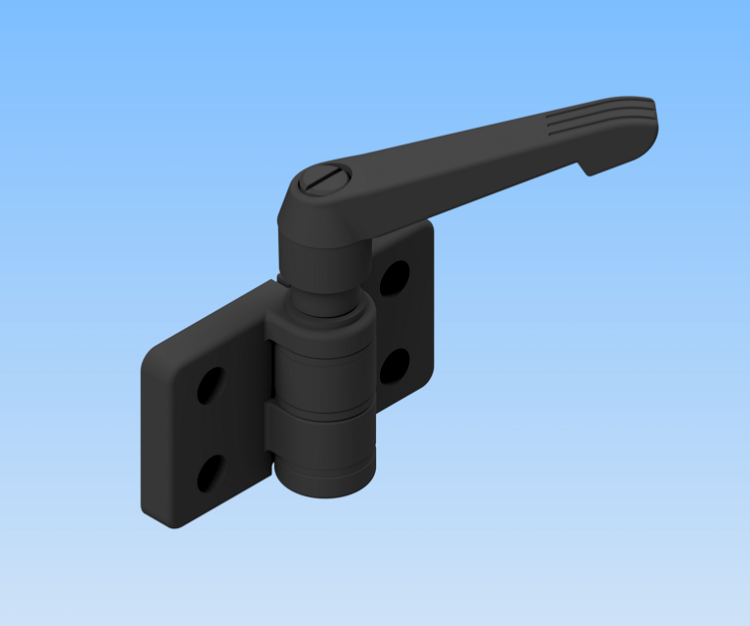 KriTec Scharnier 10 45 Zn mit Klemmhebel