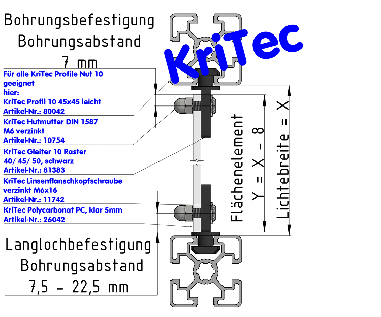 KriTec Hutmuttern DIN 1587 verzinkt