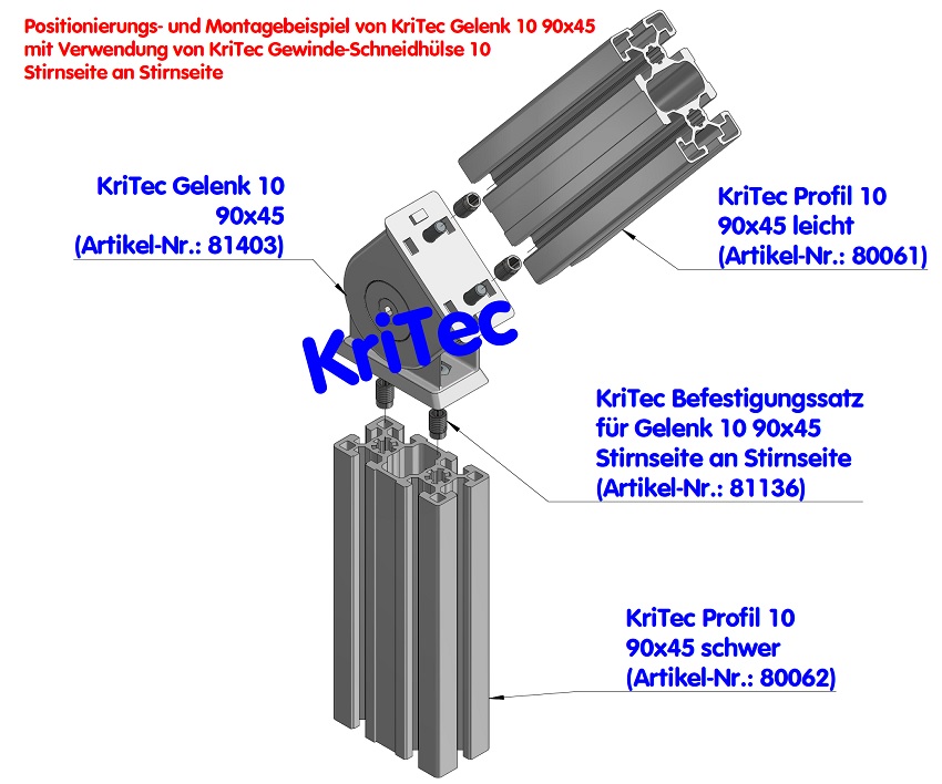 KriTec Gelenk 10 90x45