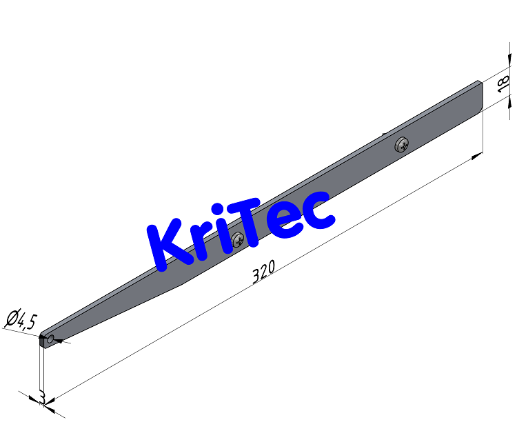 KriTec Regalboden-Abdeckkappensatz 8 320 St, weißaluminium