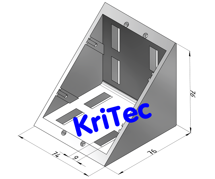 KriTec Winkel 8 80x80x80 Zn Standard