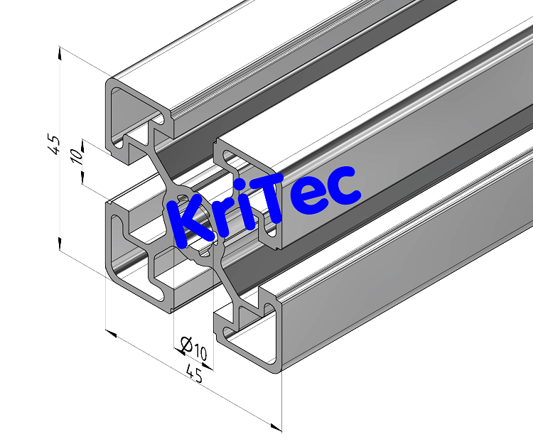 KriTec Profil 10 45x45 leicht