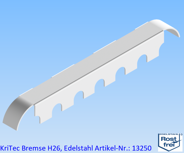 KriTec Bremse H26, Edelstahl