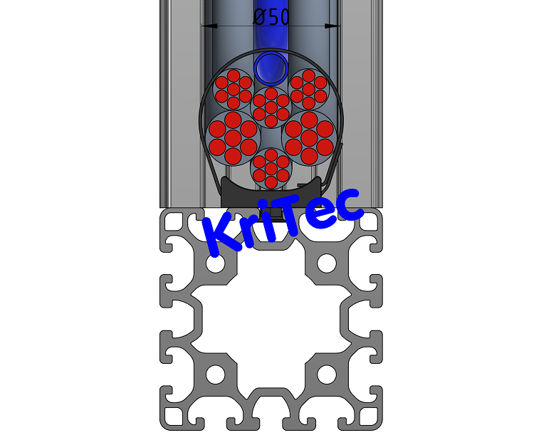 KriTec Universal-Halter mit Klettband 8 180, schwarz