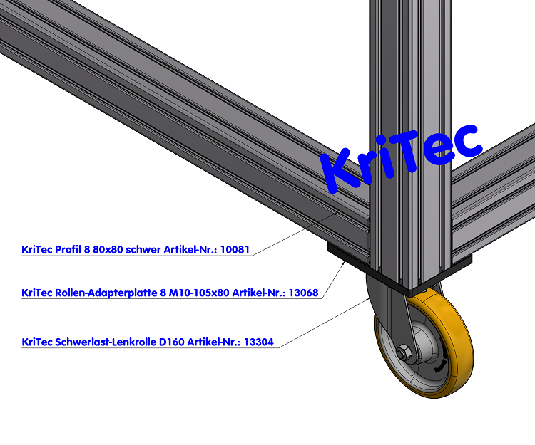 KriTec Profil 8 80x80 leicht