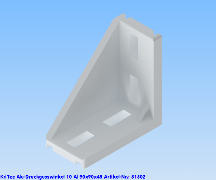KriTec Alu-Druckgusswinkel 10 90x90x45