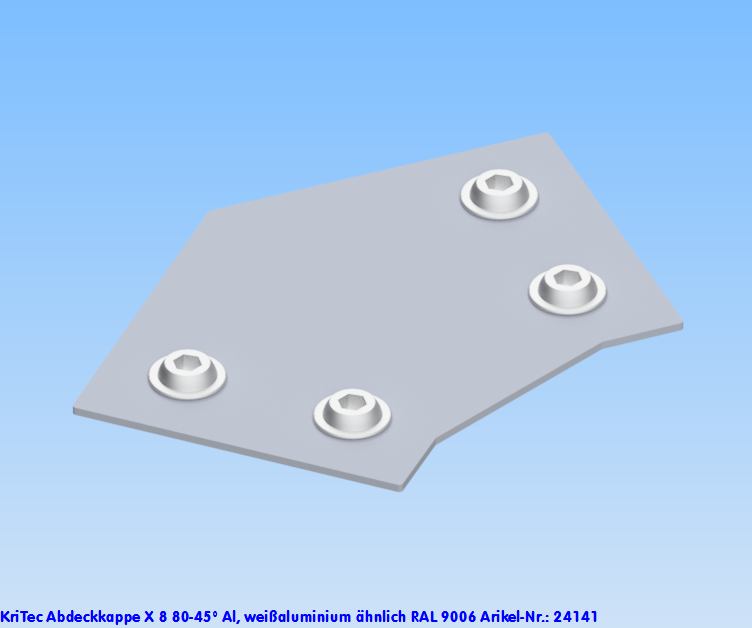KriTec Abdeckkappen X 8 Raster 40