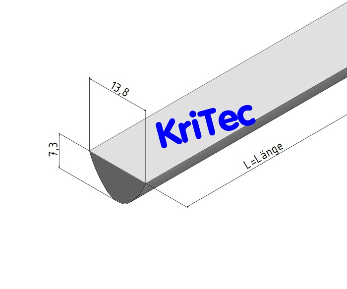 KriTec Profilstab 8 St glatt