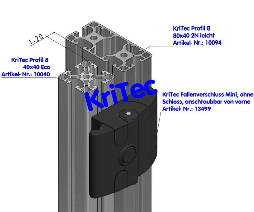 KriTec Profil 8 40x40 Eco