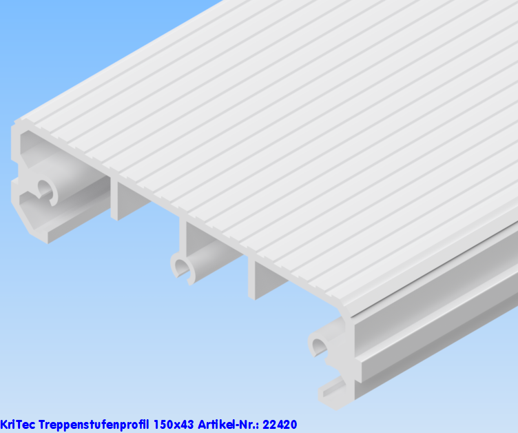 KriTec Treppenstufenprofil 150x43