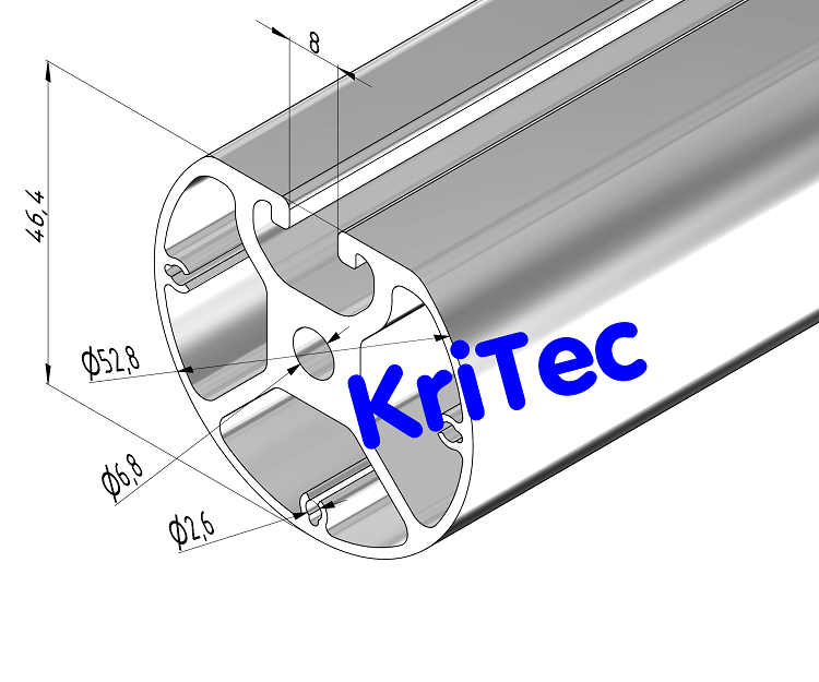 KriTec Profil 8 R26-270°