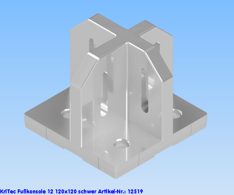 KriTec Fußkonsole 12 120x120 schwer