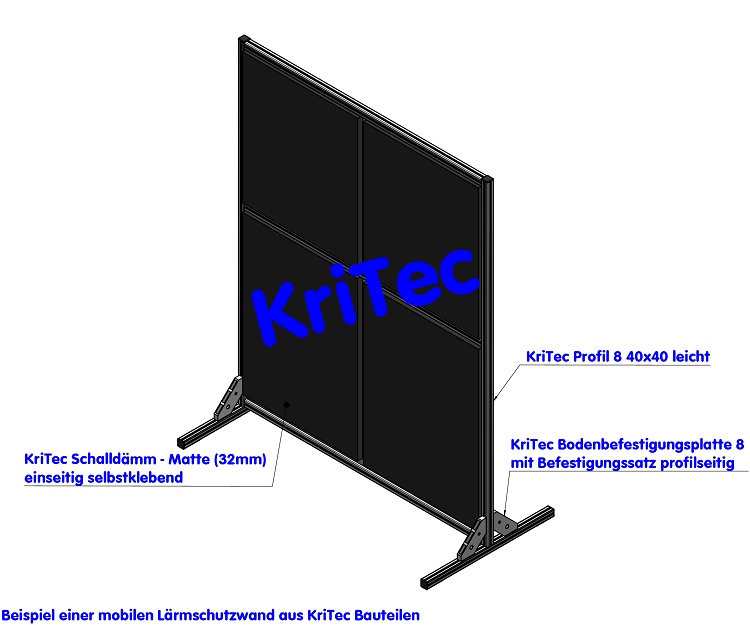 KriTec Bodenbefestigungs-platte 8