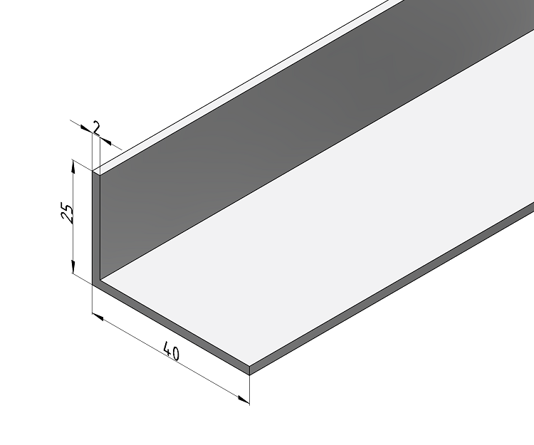 KriTec Profil M W 40x25x2 E
