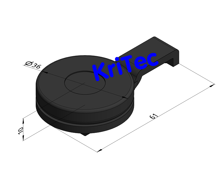 KriTec Nut-Direktfuß 8 Raster 40