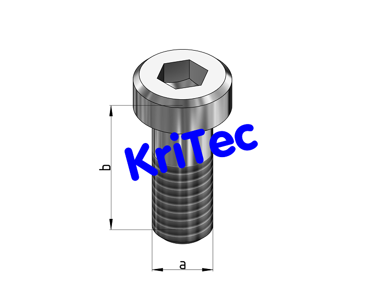 KriTec Flachkopfschrauben DIN 6912 verzinkt